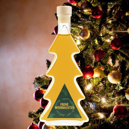 Tannenbaum Flasche Weihnachtslikör | Bratapfel Likör oder Pflaume-Zimt Likör | 18% - 20%