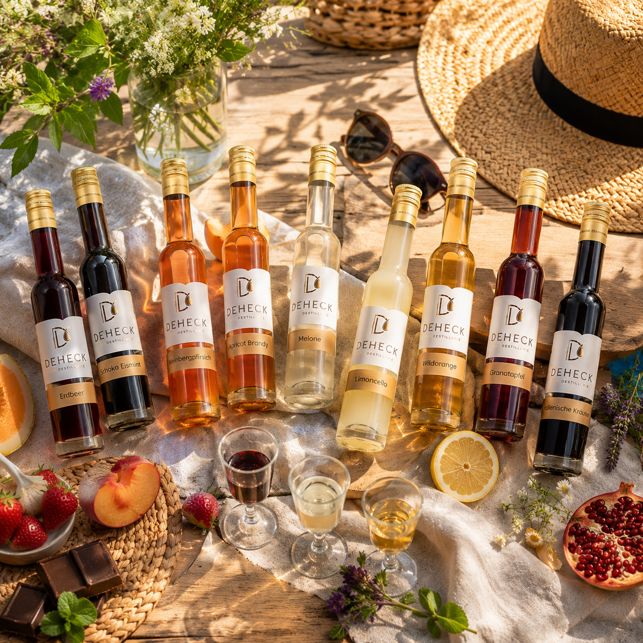 Probierpaket Likör fruchtig & kreativ | 10 x 0,1 L Fruchtlikör Set