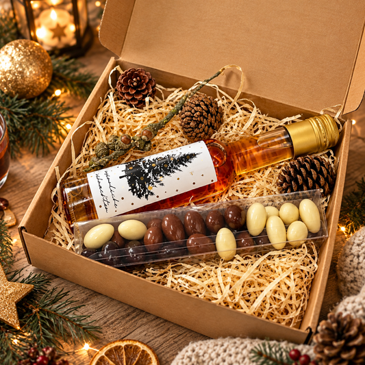 kleines Weihnachtsgeschenk | Weihnachtslikör & Gau-Odernheim Feinkost Schokolade