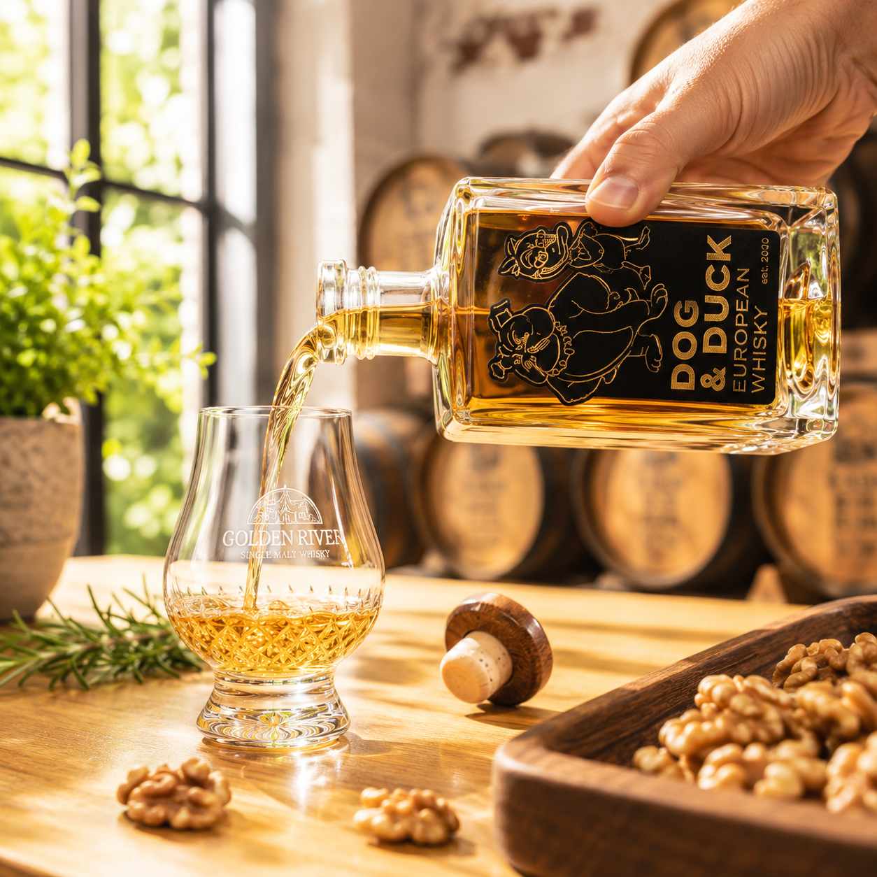 Europäischer Whisky Dog & Duck | European Blended Malt Whisky  | 44%