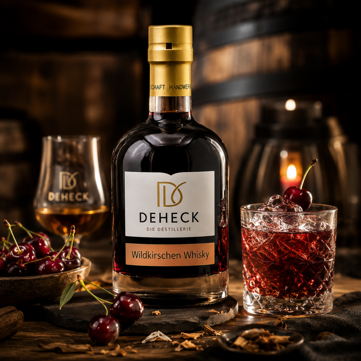 Wildkirsche Likör | fruchtiger Kirsch-Likör mit Whisky verfeinert | 30%