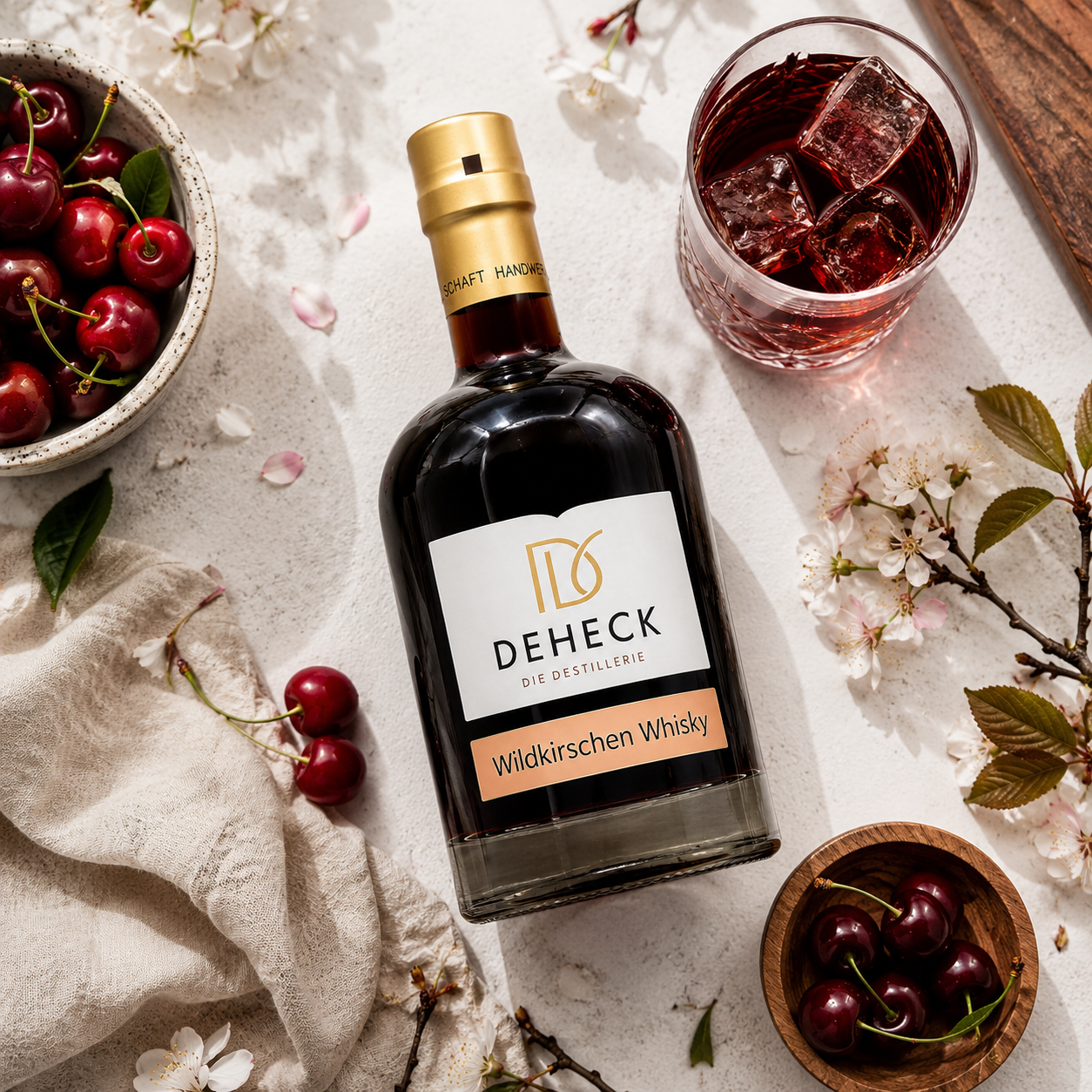 Wildkirsche Likör | fruchtiger Kirsch-Likör mit Whisky verfeinert | 30%
