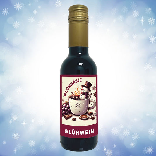 Glühwein aus Rotwein - rotes Glühnäsje (250 ml Portionsflasche)