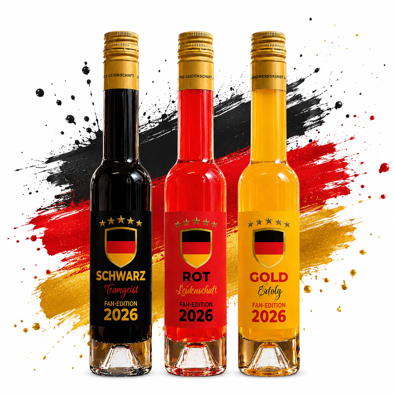 gratis Deutschland Schnaps Trio zur Fußball WM 2026 ‼️ (1 Set pro Bestellung) ‼️