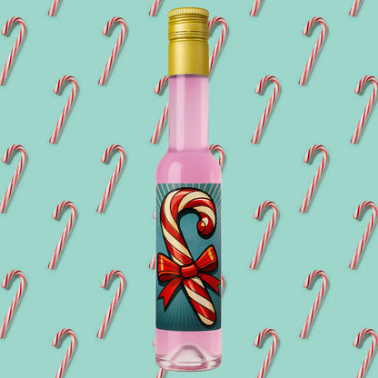 Zuckerstangen Likör | XMAS Candy Canes Likör mit Weihnachten Motiv Retro  | 15%