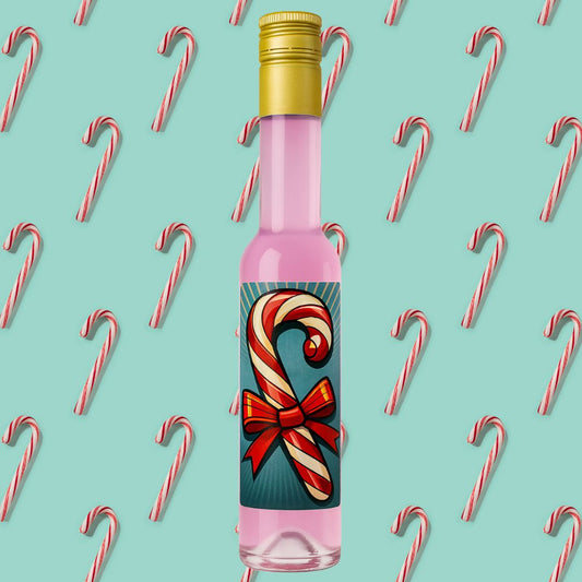 Zuckerstangen Likör | XMAS Candy Canes Likör mit Weihnachten Motiv Retro  | 15%